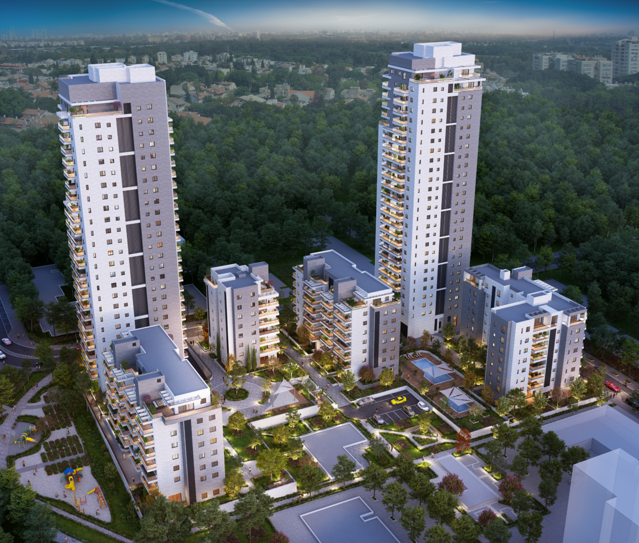 הדמיית חוץ - דיור להשכרה באר יעקב